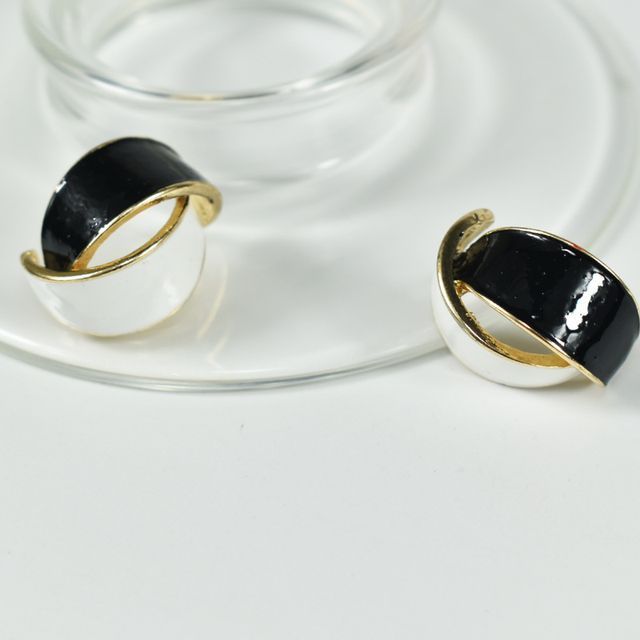 Curve Glaze Alloy Earring
