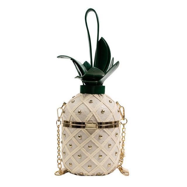 Pineapple Shaped Crossbody Box Bag