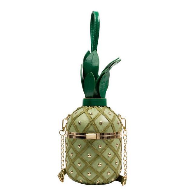Pineapple Shaped Crossbody Box Bag