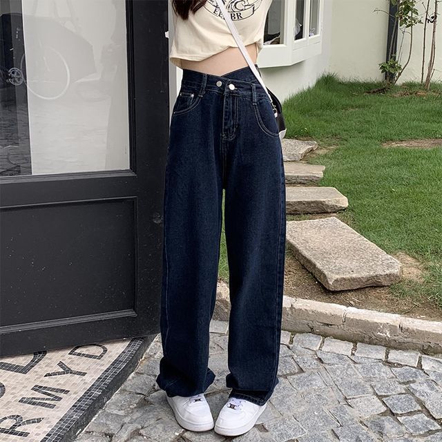 High Waist Loose Fit Jeans