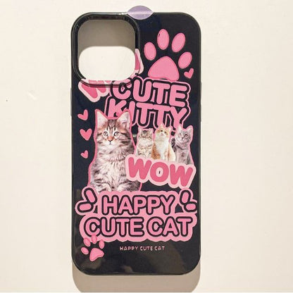 Cat Lettering Phone Case