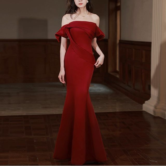 Mermaid Evening Off-Shoulder Gown