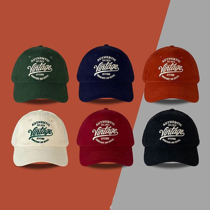 Embroidered Lettering Cap Baseball