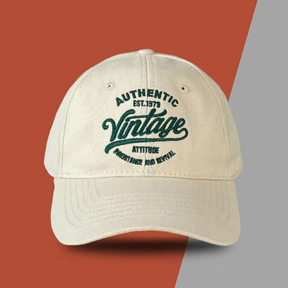 Embroidered Lettering Cap Baseball