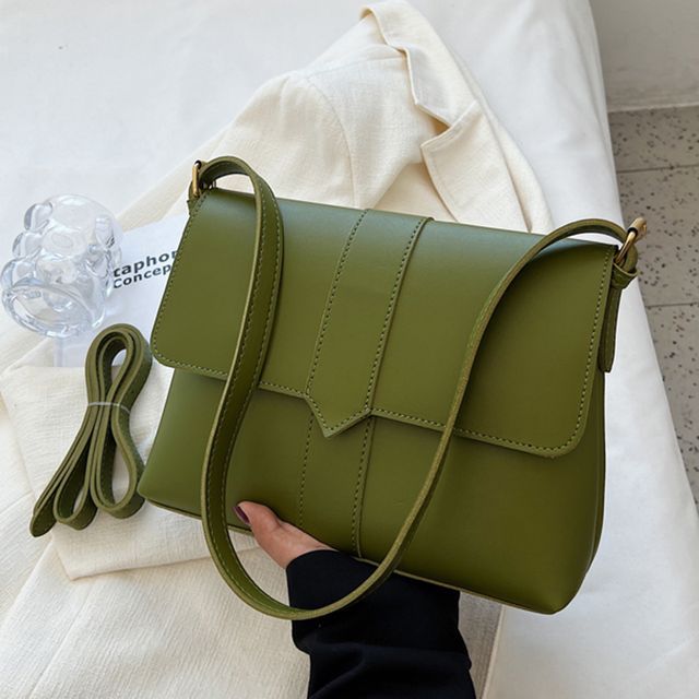 Shoulder Leather Faux Bag