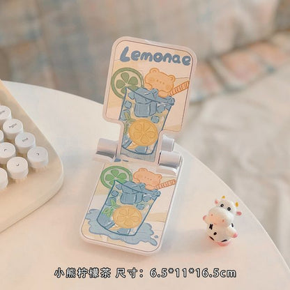 Floral Retractable Desktop Phone Stand