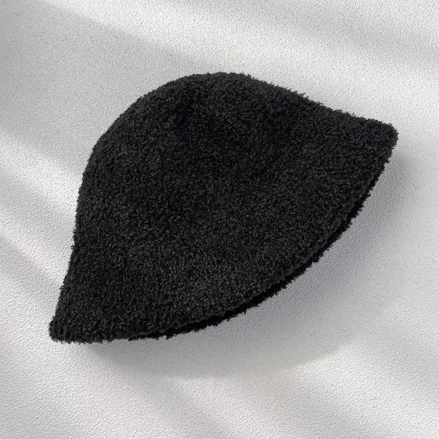Chenille Plain Bucket Hat