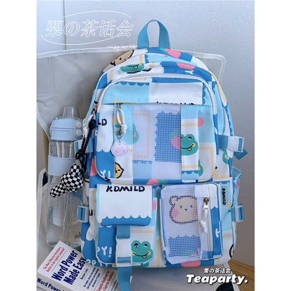 Lightweight Cartoon Print Backpack
