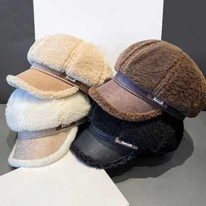 Fleece Newsboy Cap
