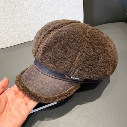 Fleece Newsboy Cap