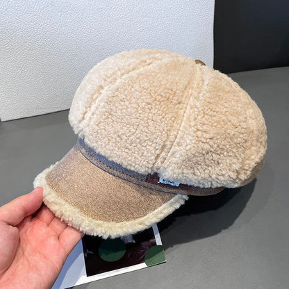 Fleece Newsboy Cap