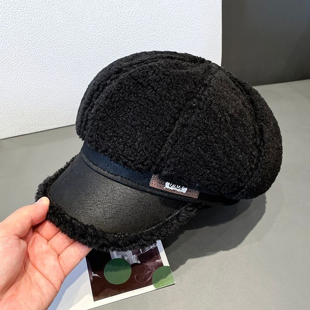 Fleece Newsboy Cap