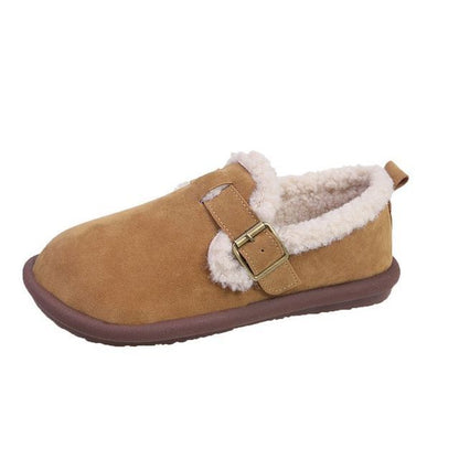 Trim Fluffy Moccasins
