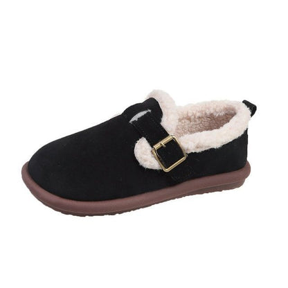 Trim Fluffy Moccasins