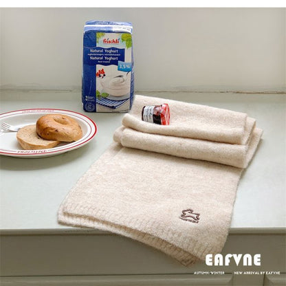 Scarf Rabbit Embroidered