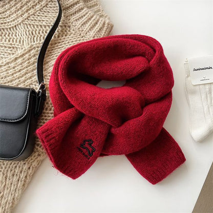 Scarf Rabbit Embroidered