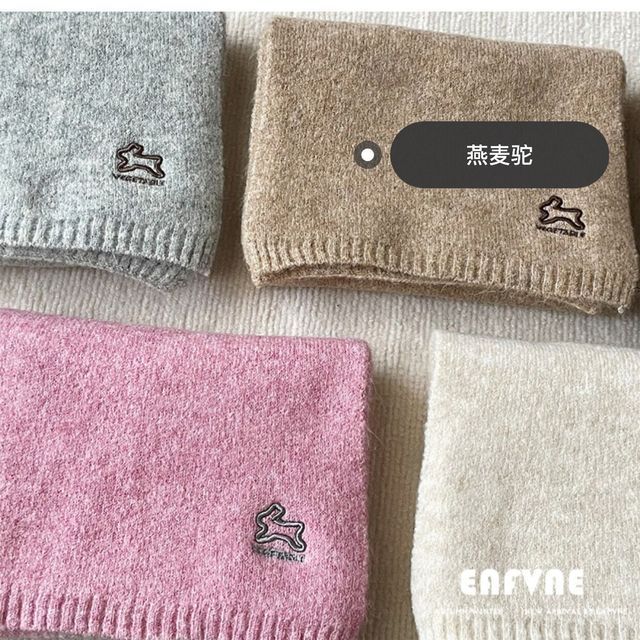 Scarf Rabbit Embroidered