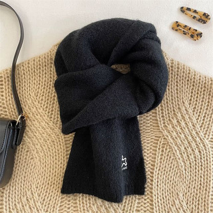 Scarf Rabbit Embroidered