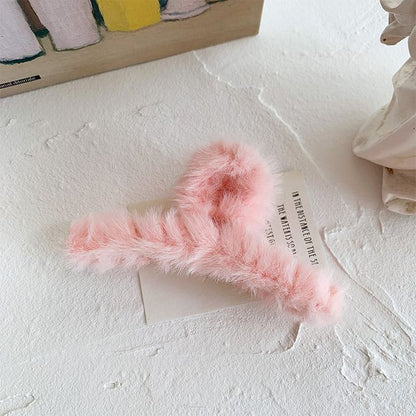 Plain Chenille Hair Claw