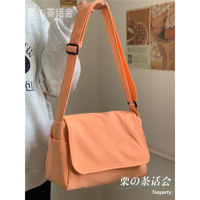 Plain Polyester Messenger Bag