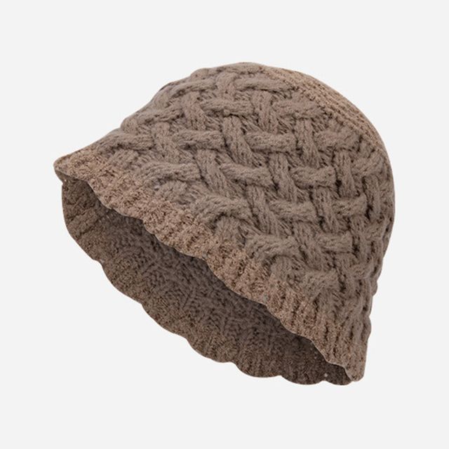 Plain Knit Bucket Hat