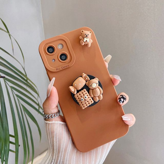 Bear Phone Case - iPhone 14 Pro Max / 14 Pro / 14 Max / 14 / 13 Pro Max / 13 Pro / 13 / 13 mini / 12 Pro Max / 12 Pro / 12 / 12 mini / 11 Pro Max / 11 Pro / 11 / SE / XS Max / XS / XR / X / 8 / 8 Plus / 7 / 7 Plus