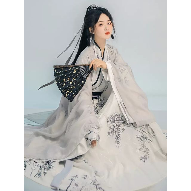 Print Hanfu Costume Set