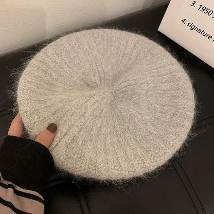 Plain Mohair Beret Hat