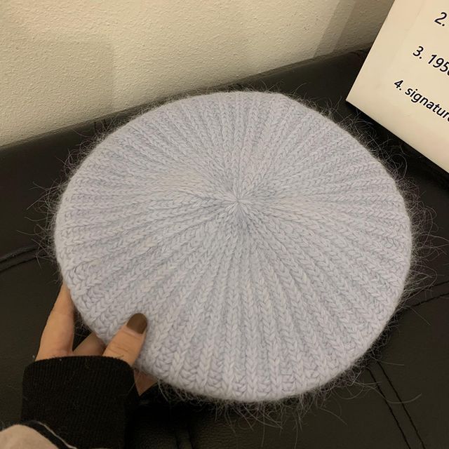 Plain Mohair Beret Hat