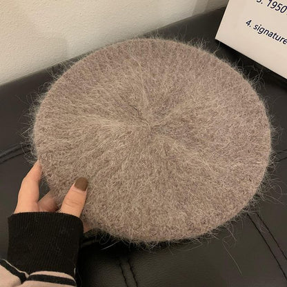 Plain Mohair Beret Hat