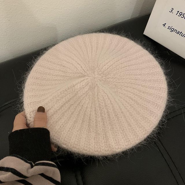 Plain Mohair Beret Hat