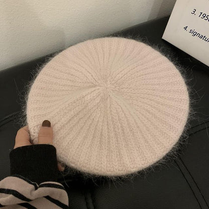 Plain Mohair Beret Hat