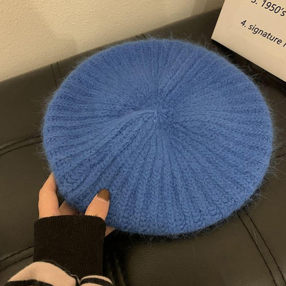 Plain Mohair Beret Hat