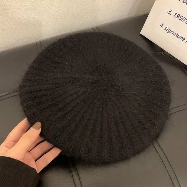 Plain Mohair Beret Hat