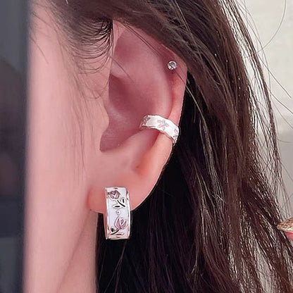 Creolen mit Blumenmotiv