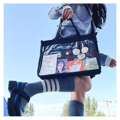 PVC Panel Canvas Tote Bag