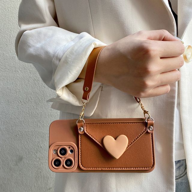 Heart Card Holder Phone Case