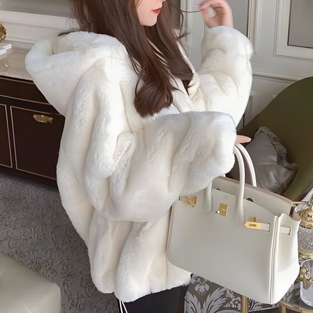 Plain Zip Teddy Jacket