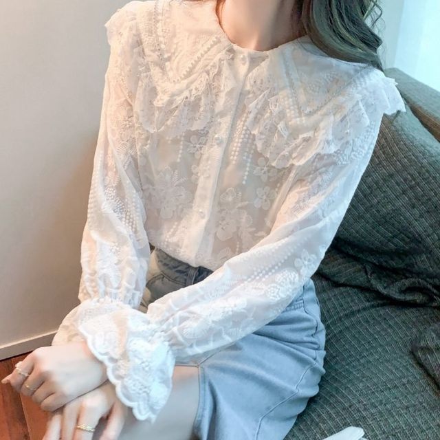 Collared Lace Blouse