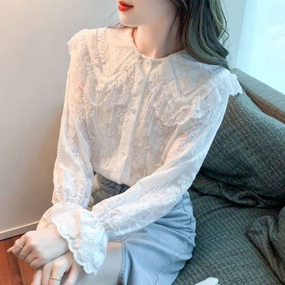 Collared Lace Blouse