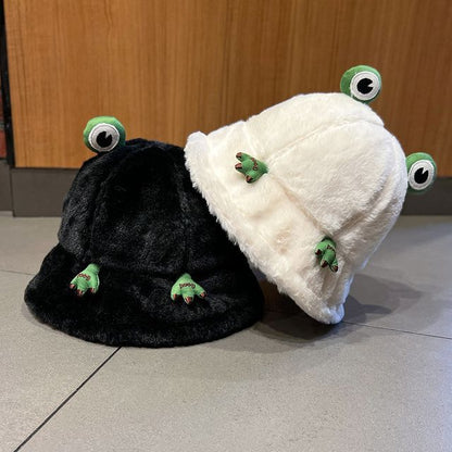 Frog Chenille Bucket Hat