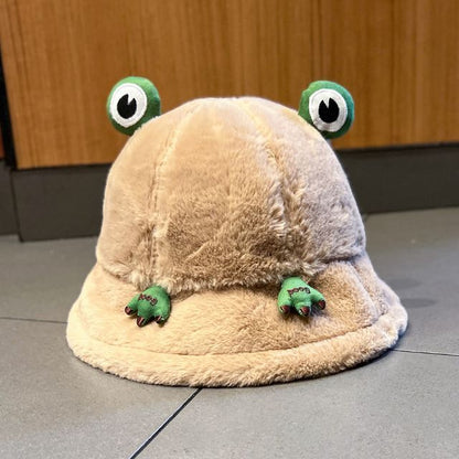 Frog Chenille Bucket Hat