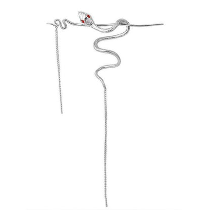 Snake Fringed Alloy Hair Stick / Hair Clip (various designs)