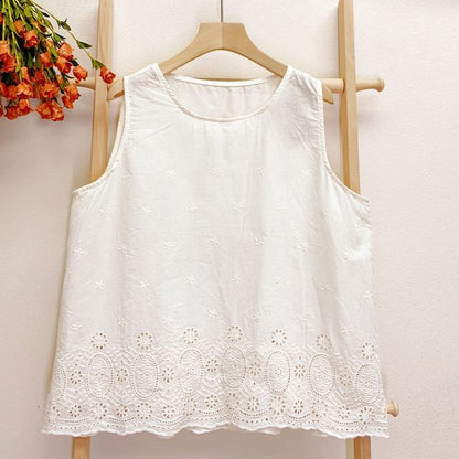 Lace-Trim Tunic Blouse