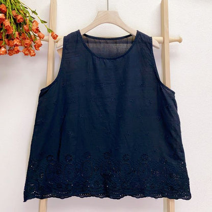 Lace-Trim Tunic Blouse
