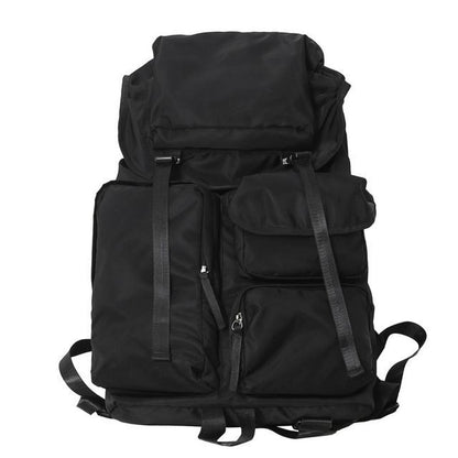 Plain Drawstring Nylon Backpack