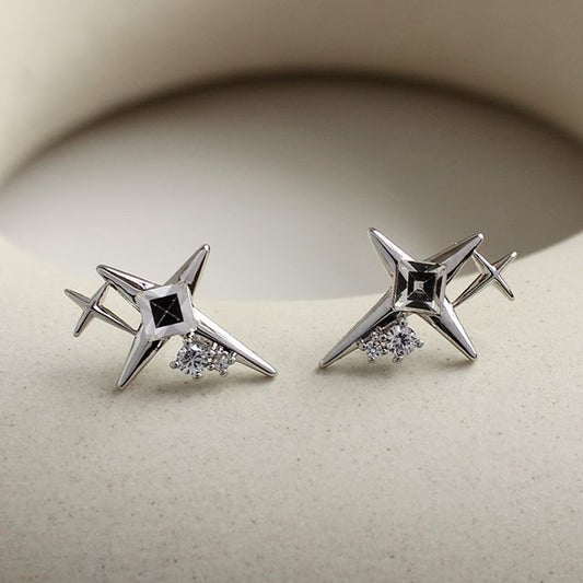 Star Rhinestone Alloy Earring