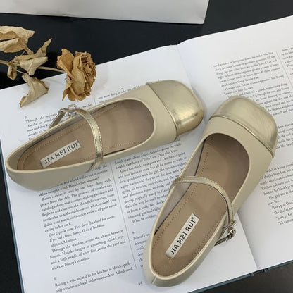 Two Tone  Mary Jane Shoes