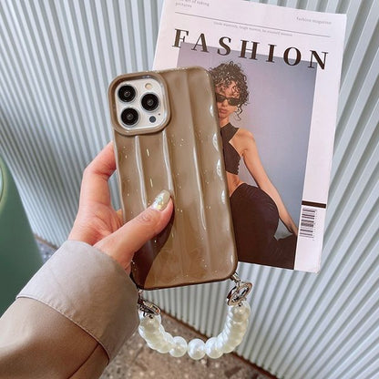Faux Pearl Chain Phone Case