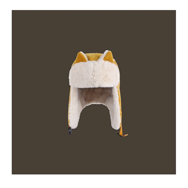 Cat Ear Chenille Trapper Hat